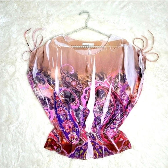 CHARLOTTE RUSSE Paisley Blouse - Picture 11 of 11